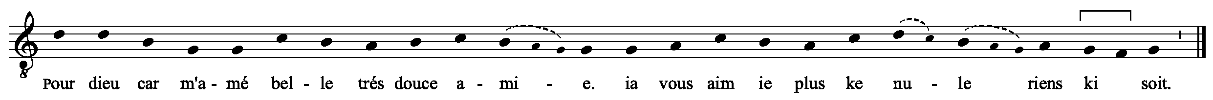Refrain musical notation